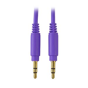 Cable Audio 3.5mm Star Tec 1m Purpura Bolsa