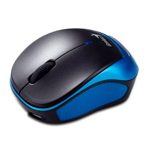 Mouse Genius Micro Tr 9000R V2 Negro/Azul, Recargable 240Mah