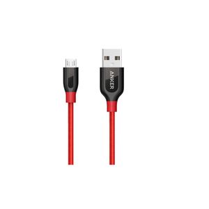 Cable Anker Premium de Nailon Trenzado doble Rojo Powerline + Micro USB de 90Cm A8142H91