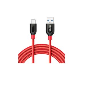 Cable Anker Rojo Powerline + USB-C a USB A 3.0 1.8m A8169H91