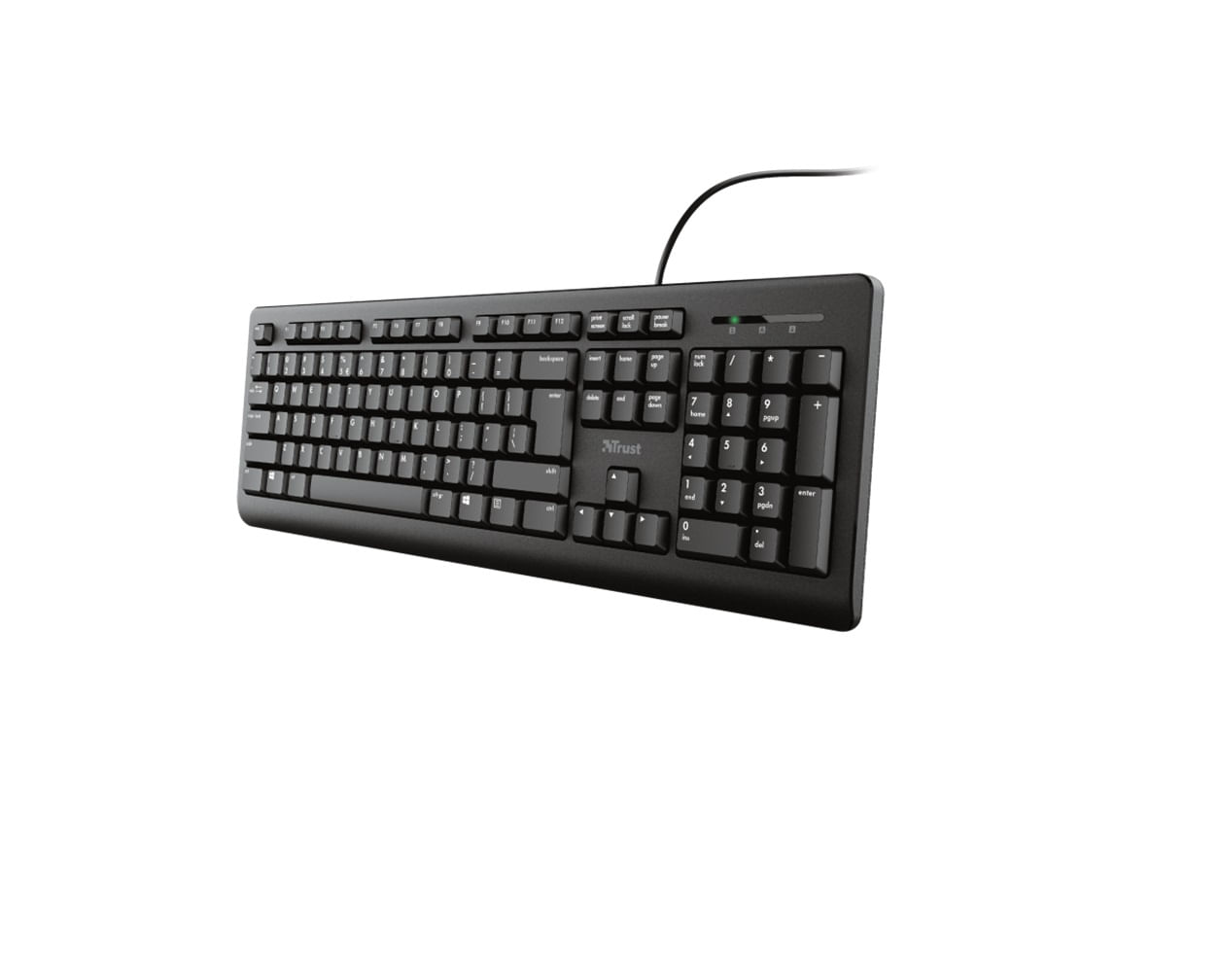 Teclado inalámbrico Trust / Teclas Silenciosas a Prueba de