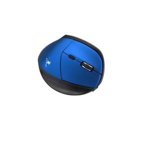 Mouse Inalambrico Usb Star Tec  St-Mo-21 Diseño Vertical Azul (Bateria Recargable)