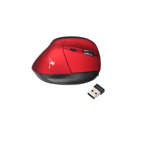 Mouse Inalambrico Usb Star Tec  St-Mo-21 Diseño Vertical Rojo (Bateria Recargable)