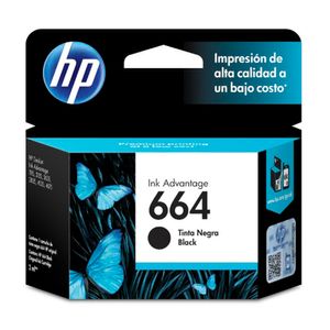 Cartucho De Tinta Hp 664 Negro Original (F6V29Al)