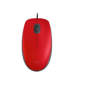 Mouse Logitech M110 Alambrico Usb Rojo