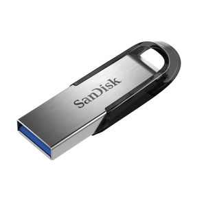 Memoria Usb Sandisk Ultra Flair 128GB 3.0 Metalica Plateada