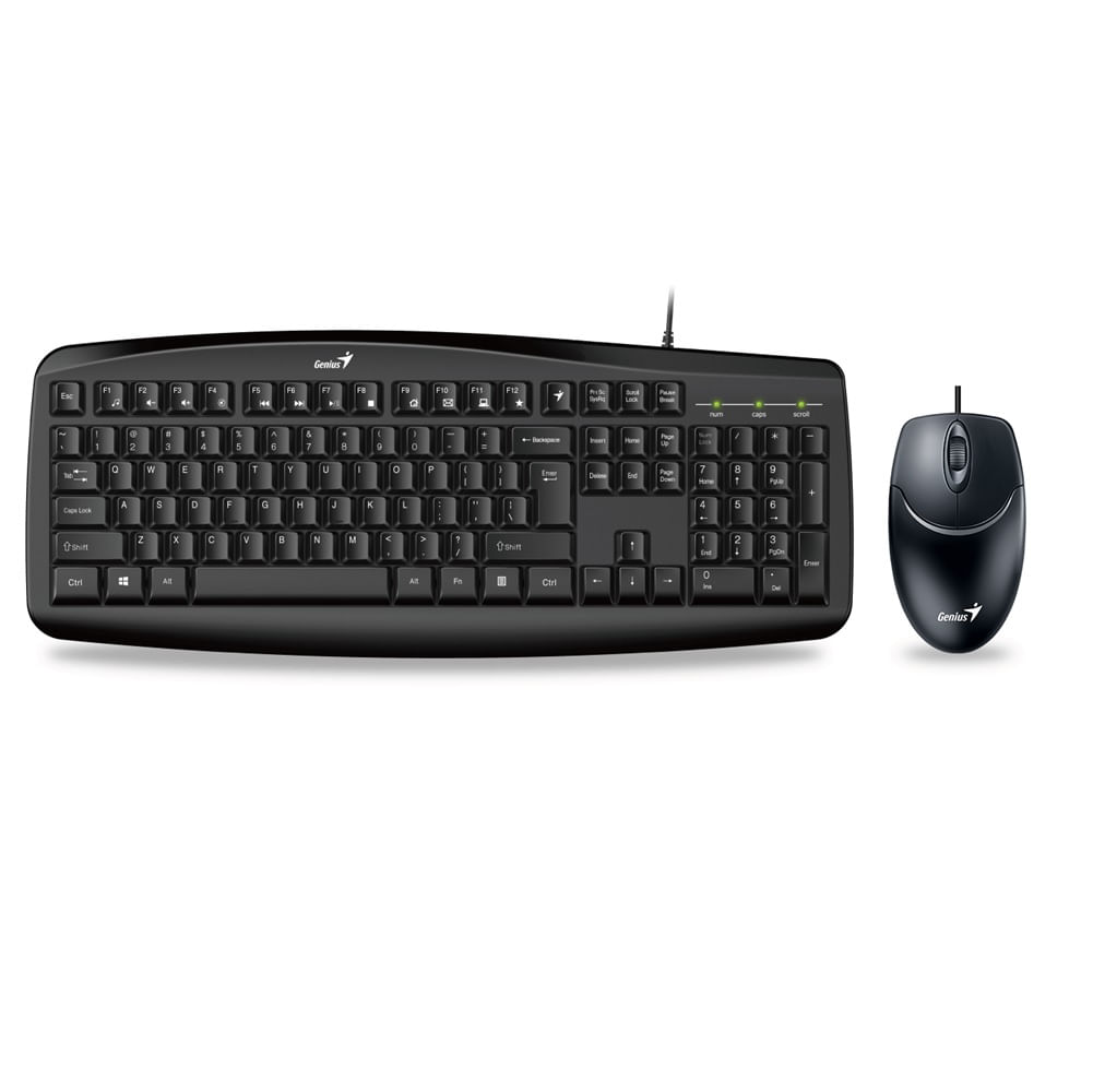 Combo Genius Teclado Mouse Smart KM 200 Alambrico Usb Teknopolis Gamer Drones Celulares Computadores y Mas