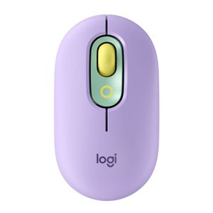 Mouse Logitech POP Inalambrico-Bluetooth Morado función Emojis