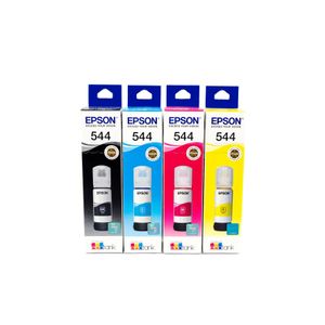 Kit 4 Colores Botella de Tinta Epson T544 T544520-4P ( L1110-L3110-13150-L3160-L5190) 65Ml