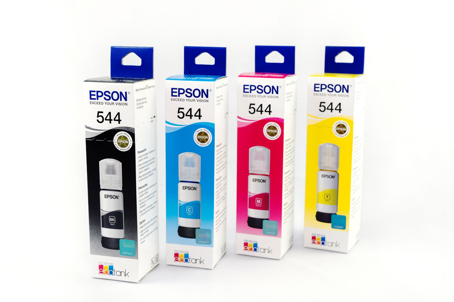 Kit 4 Colores Botella De Tinta Epson T544 T544520 4p L1110 L3110 13150 L3160 L5190 65ml 4880