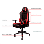 Silla-Gaming-Thermaltake-U-Comfort-Negra-Roja