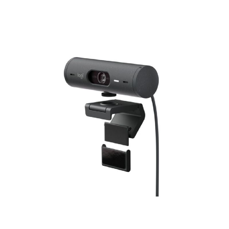 Camara-Web-logitech-Brio-500-Full-HD-USB-Tipo-C-Gris