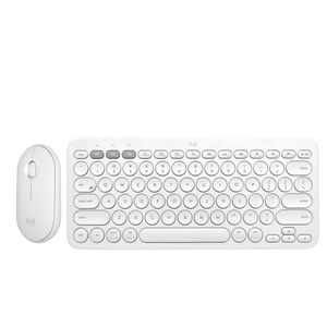 combo inalámbrico Logitech: Mouse M350 +Teclado K380 Bluetooth Blanco