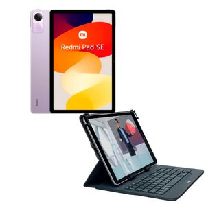 Combo Tablet Xiaomi Redmi Pad SE 4GB-128GB Lavanda + Funda Logitech con teclado Bluetooth