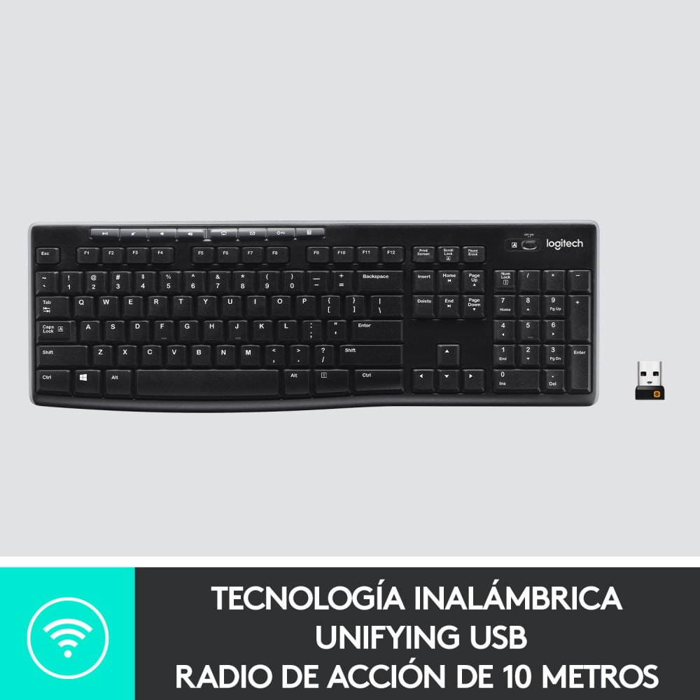 Teclado-Logitech-K270-Inalambrico-4